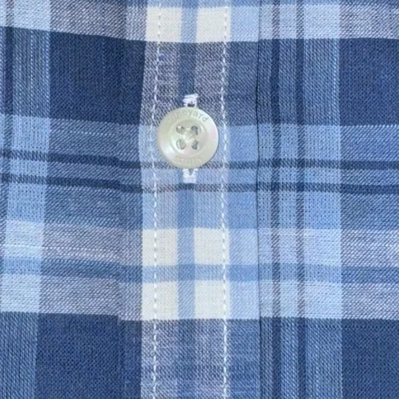 VINEYARD VINES boys plaid dress whale shirt teen size 16 -mint